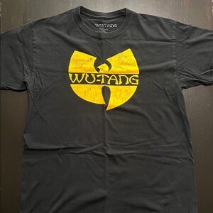 Wu-Tang Black T-Shirt with Yellow Logo